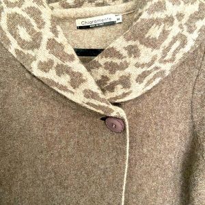 Chiaremente M shawl sweater made in Italy like new!